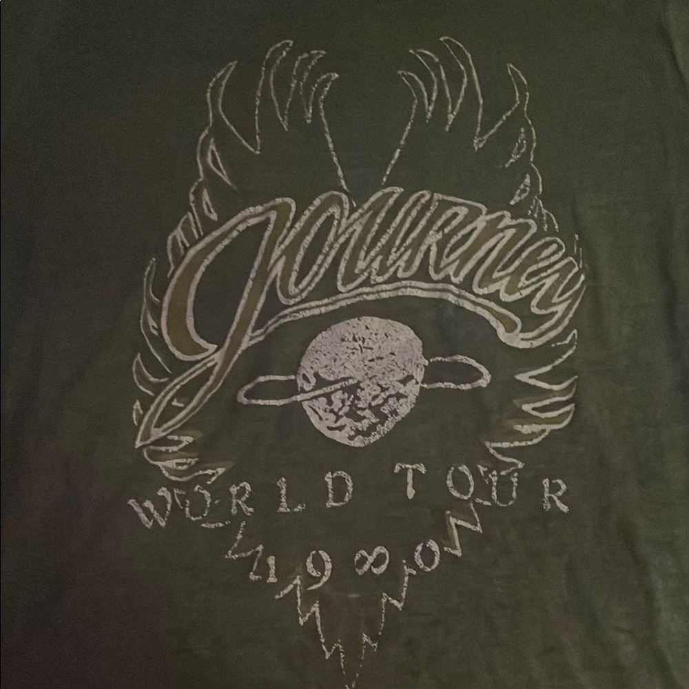 Lucky Brand Green Graphic Tee